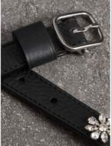 Thumbnail for your product : Burberry Crystal Daisy Leather Belt
