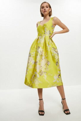 coast yellow bardot dress