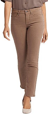 NYDJ Sheri Mid Rise Slim Leg 5-Pocket Stretch Denim Jeans