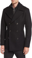 Thumbnail for your product : Theory Mercer Double-Breasted Pea Coat, Black