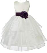 Thumbnail for your product : ekidsbridal Wedding Pageant Ivory Shimmering Organza Flower Girl Dress 4613S