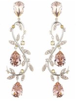 Thumbnail for your product : Oscar de la Renta Women's Crystal Swirl Drop Earrings