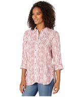 Thumbnail for your product : FDJ French Dressing Jeans Printed Blousing Hazy Stripe Tab Up Sleeve Blouse