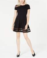 Thumbnail for your product : Bar III Mesh Fit & Flare Dress, Created for Macy's