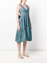 Thumbnail for your product : P.A.R.O.S.H. striped ruffle dress