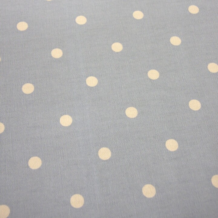 Dunelm By the Metre Dotty Fabric Sage Cotton Fabric Blue/Beige