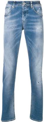 Dondup faded straight leg jeans
