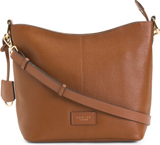 TJMAXX Leather Southwark Lane Ziptop Crossbody Bag - ShopStyle