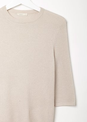 6397 Ribbed Cashmere Sweater Ash Size: Medium