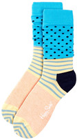 Thumbnail for your product : Happy Socks Mixed Print Crew Sock