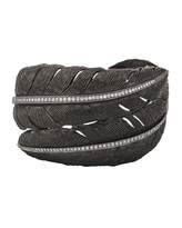 Thumbnail for your product : Michael Aram Feather Black Cuff Bracelet w/ Diamonds