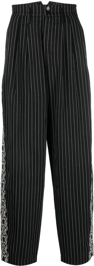 Youths in Balaclava Unisex Pinstripe Trousers Woven