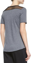 Thumbnail for your product : Elie Tahari Clover Tee W/ Perforated Inset