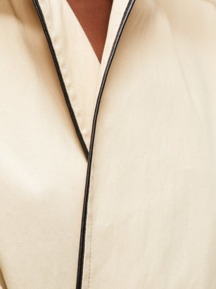 Balenciaga Cocoon Single-breasted Gabardine Trench Coat - Beige