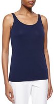 Thumbnail for your product : Eileen Fisher Stretch Silk Long Cami, Midnight, Plus Size