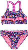 Thumbnail for your product : Vigoss Double Flounce with Macrame Back Bikini (Big Girls)
