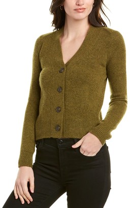 Womens Clothing Jumpers and knitwear Cardigans Vince Cashmere Brushed Shrunken Cardigan in Brown 