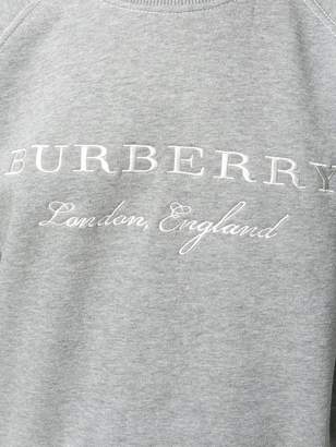 Burberry Embroidered Cotton Blend Jersey