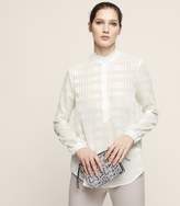 Thumbnail for your product : Reiss Iona - Burnout Shirt in Off White
