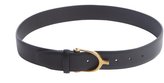 Thumbnail for your product : Gucci black leather 'Stirrup' buckle belt