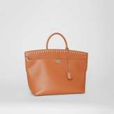 Thumbnail for your product : Burberry Studded Leather Society Top Handle Bag