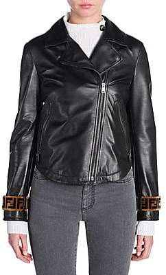 Fendi Women's Leather Moto Jacket