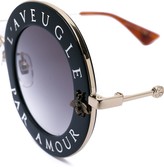 Thumbnail for your product : Gucci Eyewear Round-frame metal sunglasses