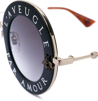 Gucci Eyewear Round-frame metal sunglasses
