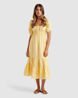 Forever New Petite - Women's Midi Dresses - Josephine Petite Tiered Midi Dress - Size One Size, 8 at The Iconic