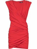Thumbnail for your product : Balmain Sleeveless Draped Minidress