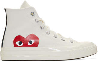 Comme des Garcons Play Off-White Converse Edition Chuck Taylor All-Star 70 High-Top Sneakers