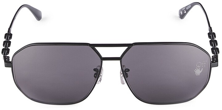 OFF-WHITE Virgil Square Frame (W) Sunglasses Black/Black Tint
