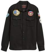 Thumbnail for your product : Schott NYC Embroidered Patch Wool Blend Jacket