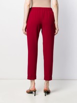 Thumbnail for your product : P.A.R.O.S.H. Slim Fit Cropped Trousers
