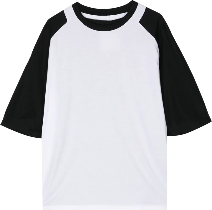 Fumito Ganryu two-tone cotton T-shirt