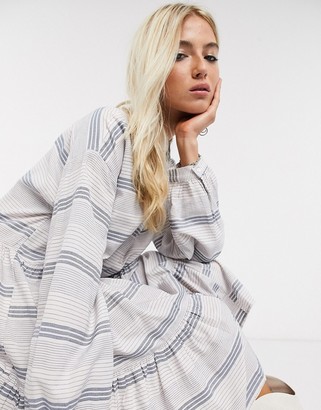 Only smock shirt dress in multi