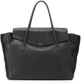 Thumbnail for your product : Tom Ford Natalia Soft Leather Turn-Lock Tote Bag, Black