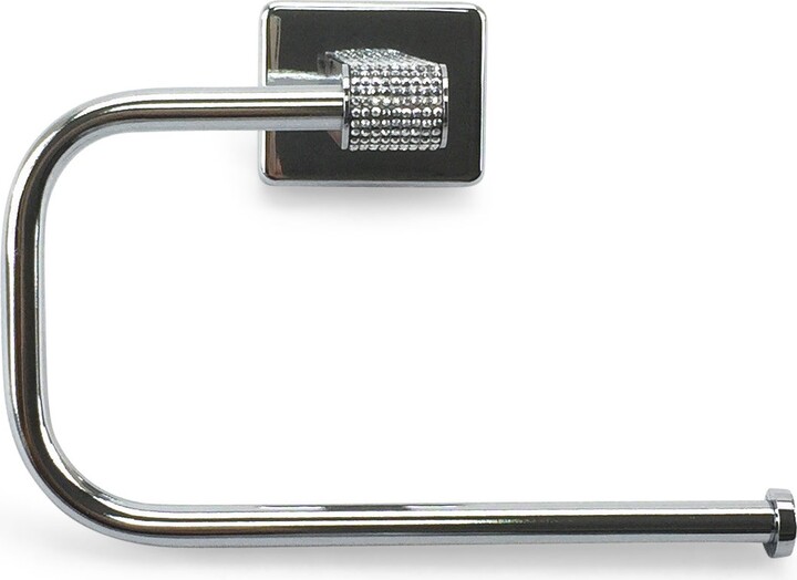 Dunelm Diamante Wall Mounted Toilet Roll Holder Chrome ShopStyle Bath