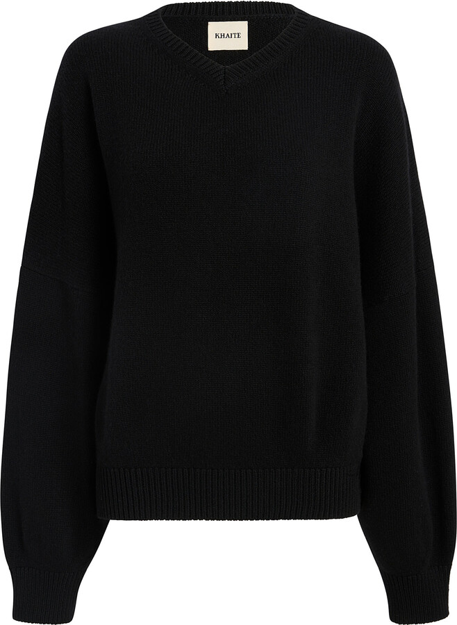 KHAITE Wolfe Oversized Knit Cashmere Sweater