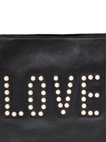 Thumbnail for your product : Rebecca Minkoff Love Embellished Leather Pouch