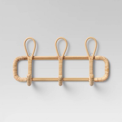15" x 7" Rattan Wall Hooks Natural - OpalhouseTM