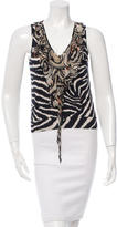 Thumbnail for your product : Etro Sleeveless Tiger Print Top