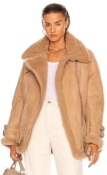 black suede fur lined jacket