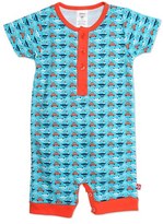 Thumbnail for your product : Zutano 'Vroom' Cotton Henley Romper (Baby Boys)