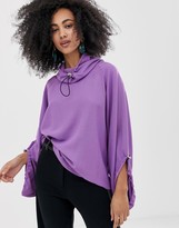 Thumbnail for your product : ASOS bright funnel neck top