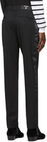 Thumbnail for your product : Balmain Black Wool Satin Trousers
