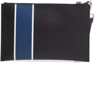 Prada Colorblock Saffiano Leather Wrist Bag