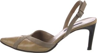 Ralph Lauren Leather Slingback Pumps