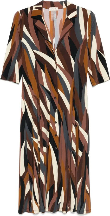 Siyu Abstract-Print Dress