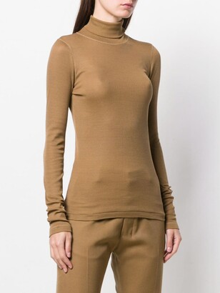 AMI Paris Long Sleeves Tee With Turtle Neck